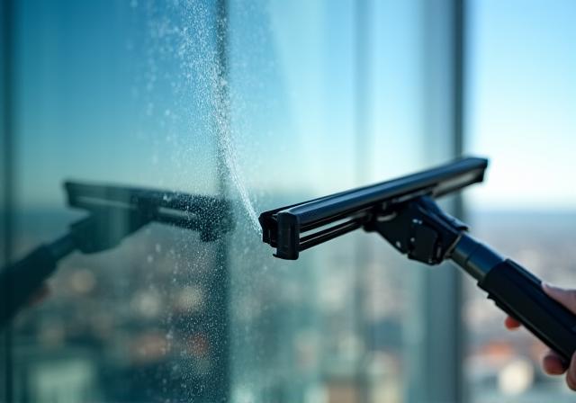 Limpieza técnica de cristales en fachadas comerciales
